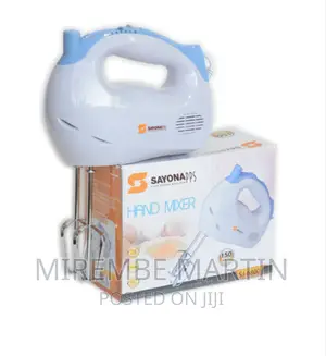 Sayona SJ-6800 Hand Mixer With Blades Dough Hooks