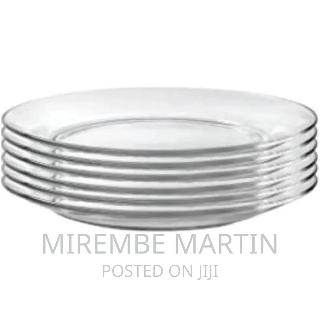 Clear Glass Round Side Plates,