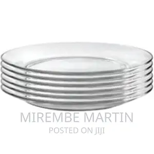 Clear Glass Round Side Plates,