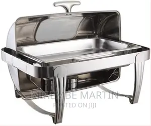 9L Single Rectangular Top Chafing Dish Glass Lidfood Warmers