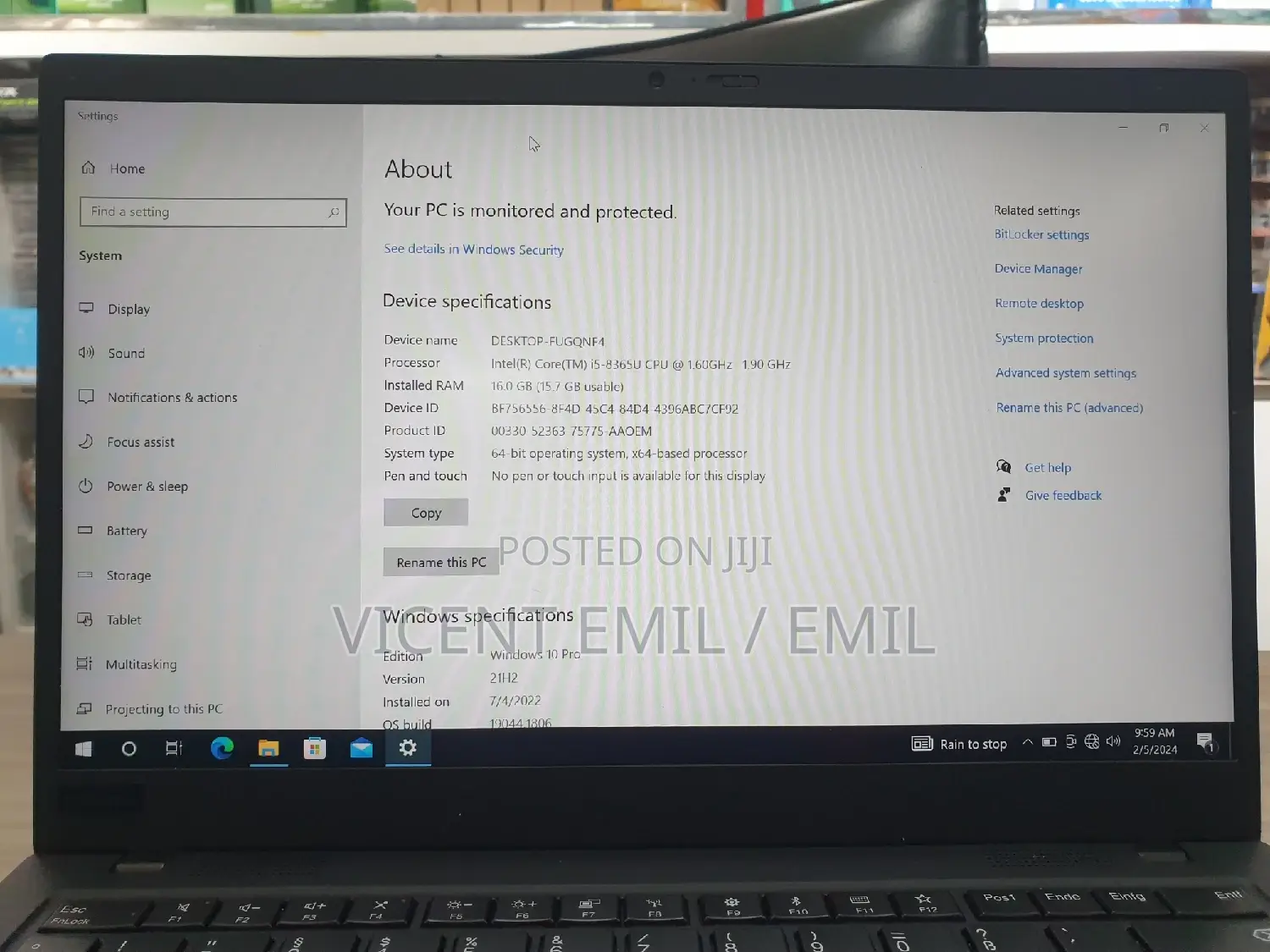 Laptop Lenovo ThinkPad X1 Carbon 16GB Intel Core i5 SSD 256GB