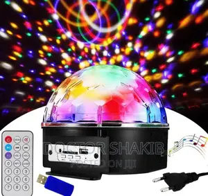 Mp3+ Bluetooth Crystal Magic Ball Led Light