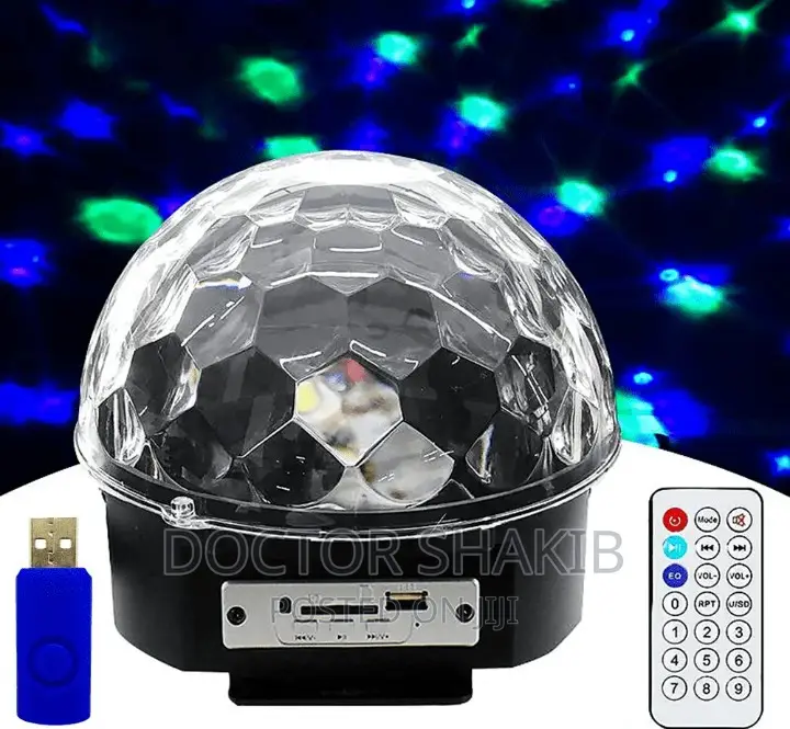 Mp3+ Bluetooth Crystal Magic Ball Led Light