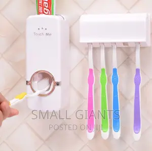 Automatic Toothpaste Dispenser Squeezer Holder Set