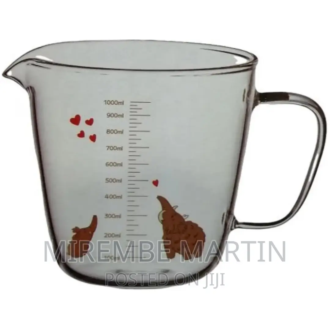 1000ml Heatproof Glass Beaker Measuring Cup With Handle