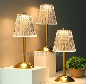 Golden Crystal Rechargeable Table Lamp
