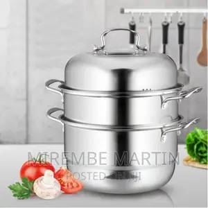 28cm3 Layerstainless Steel Food Saucepan and Steamersoup Pot