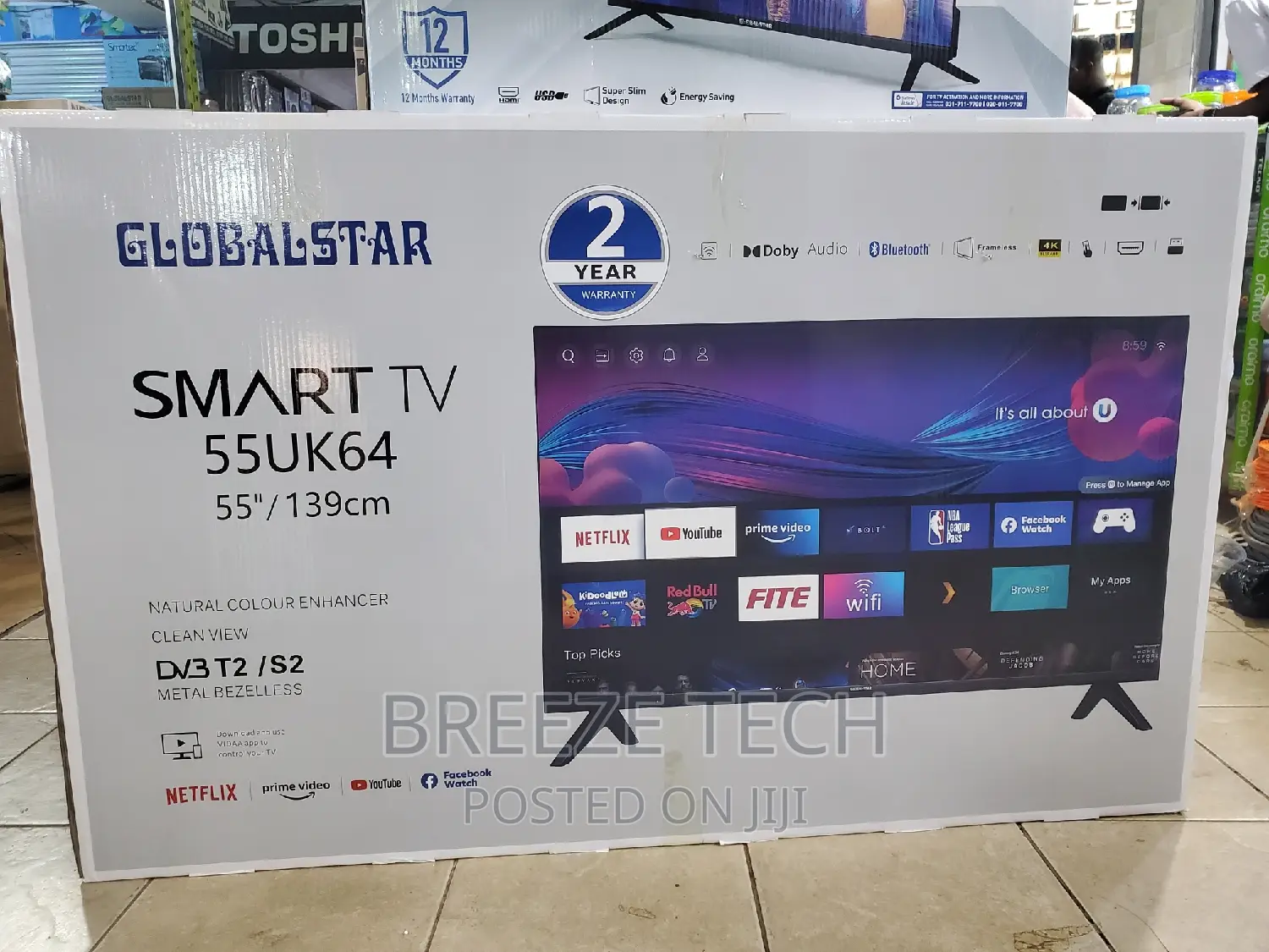 55"Inch Smart Globalstar Tv
