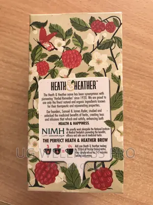 Organic Raspberry Leaf 20 Bag Heath and Heather