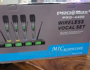 Pro Max Wireless Vocal Microphone -Pro 4400 With Four Mics