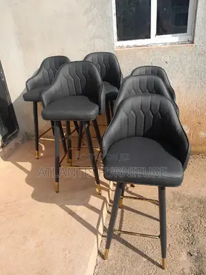 Black and Gold Leg Stool
