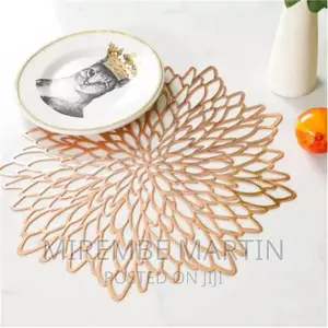 6PC Placematsflower Place Mats Dining Hollowed Table Mats