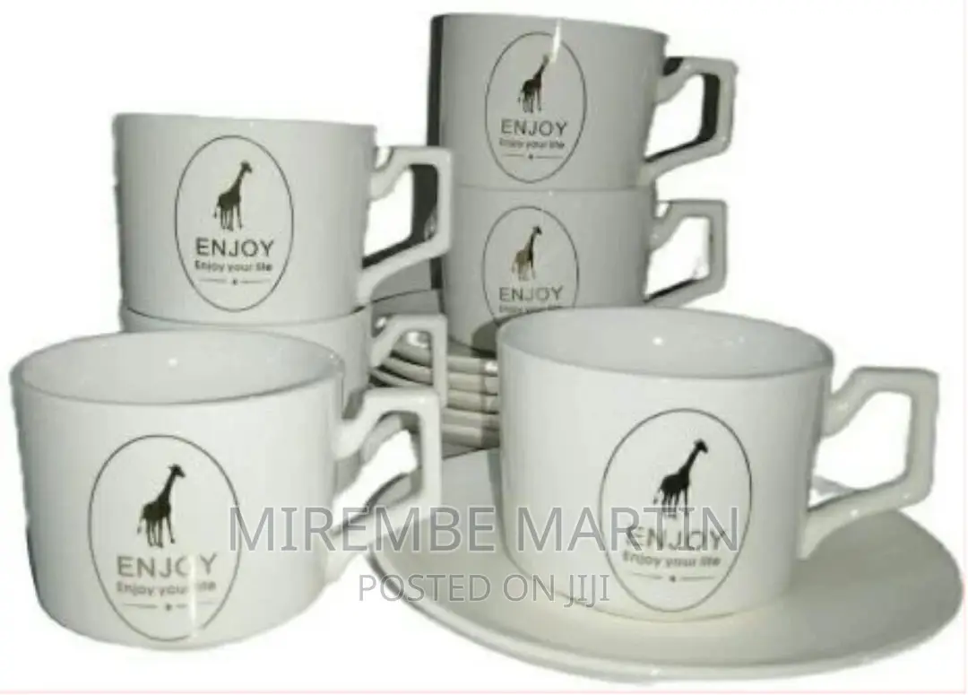 Restaurants and Office 6 Piece Tea Coffee Cupsand 6 Saucers