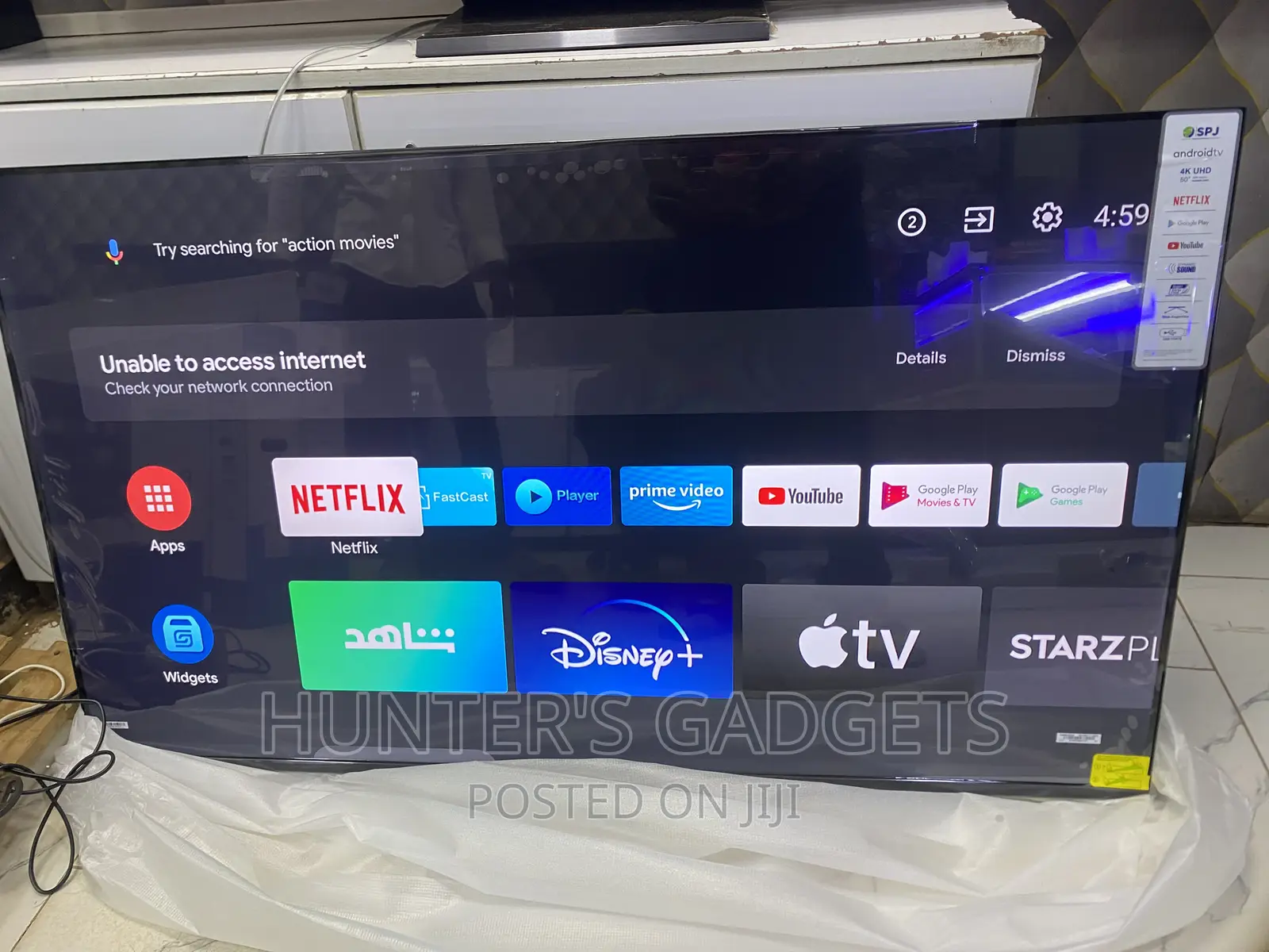 SPJ 43inch Brand New Smart Android Frameless
