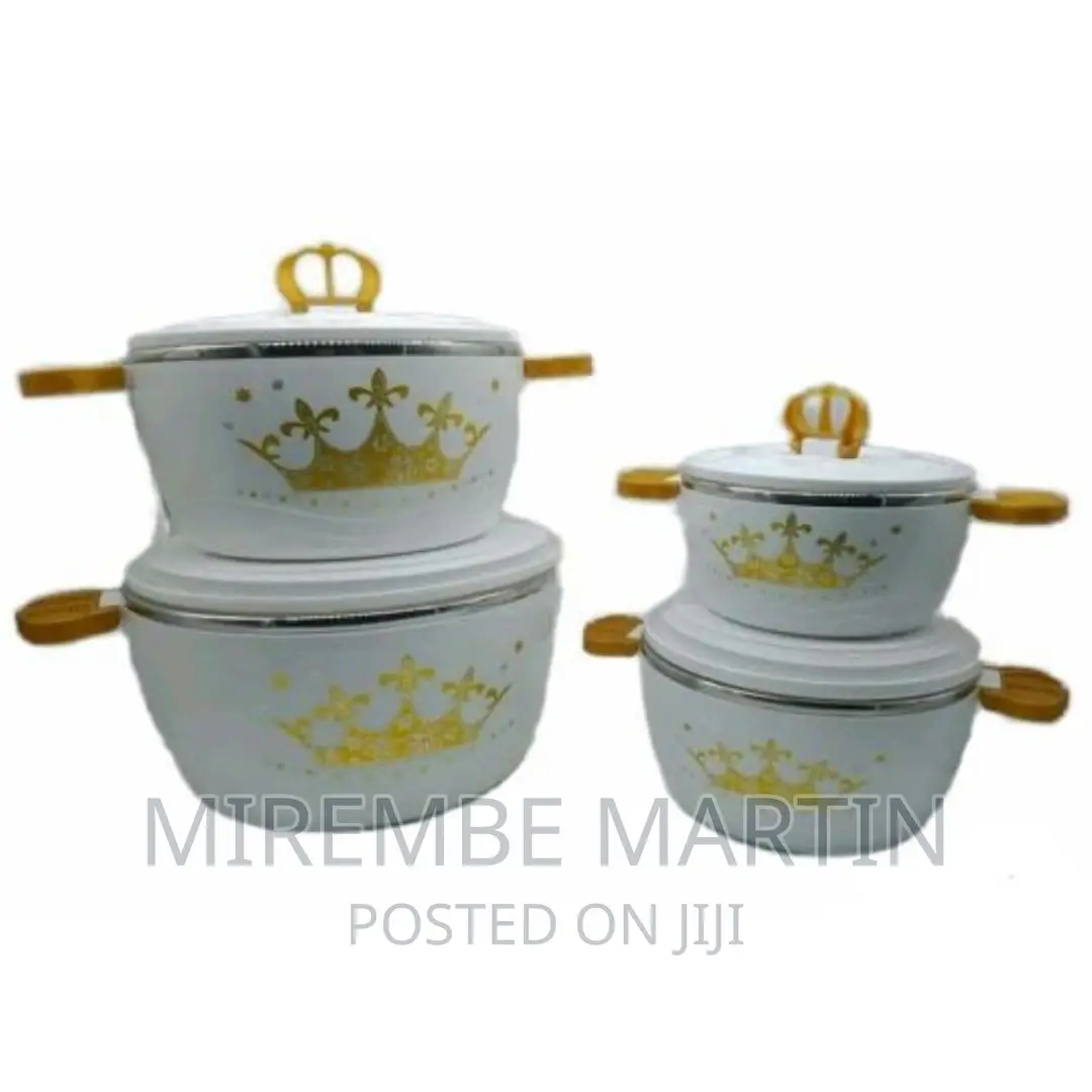 4 Pieces Crown Insulated Hot Pot Dishes