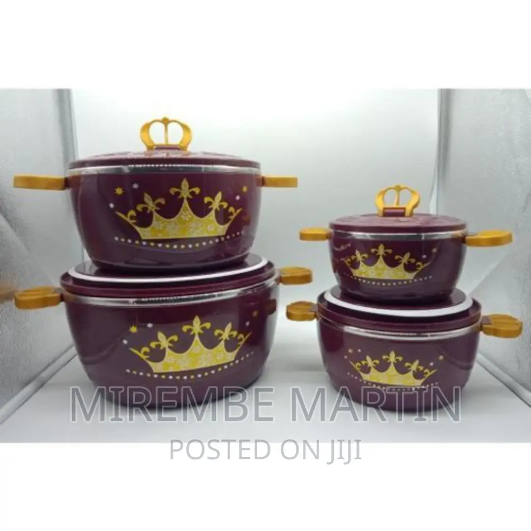 4 Pieces Crown Insulated Hot Pot Dishes