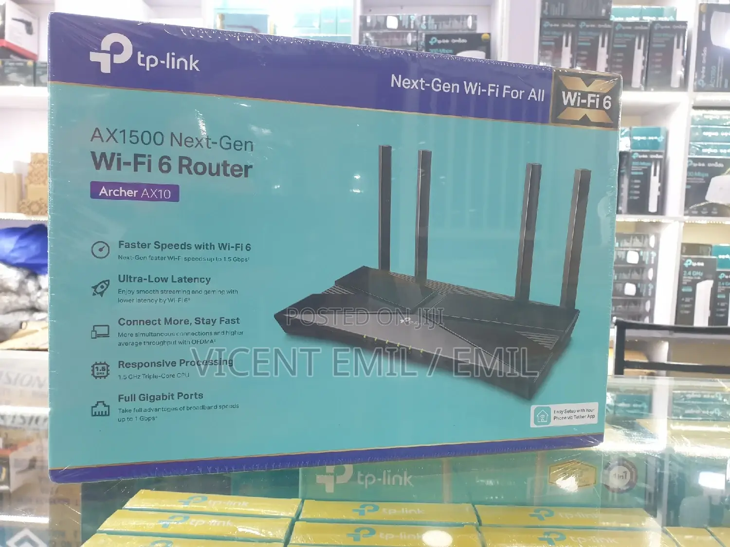 Tp-Link AX1500 Next-Gen Wifi 6 Router Archer AX10