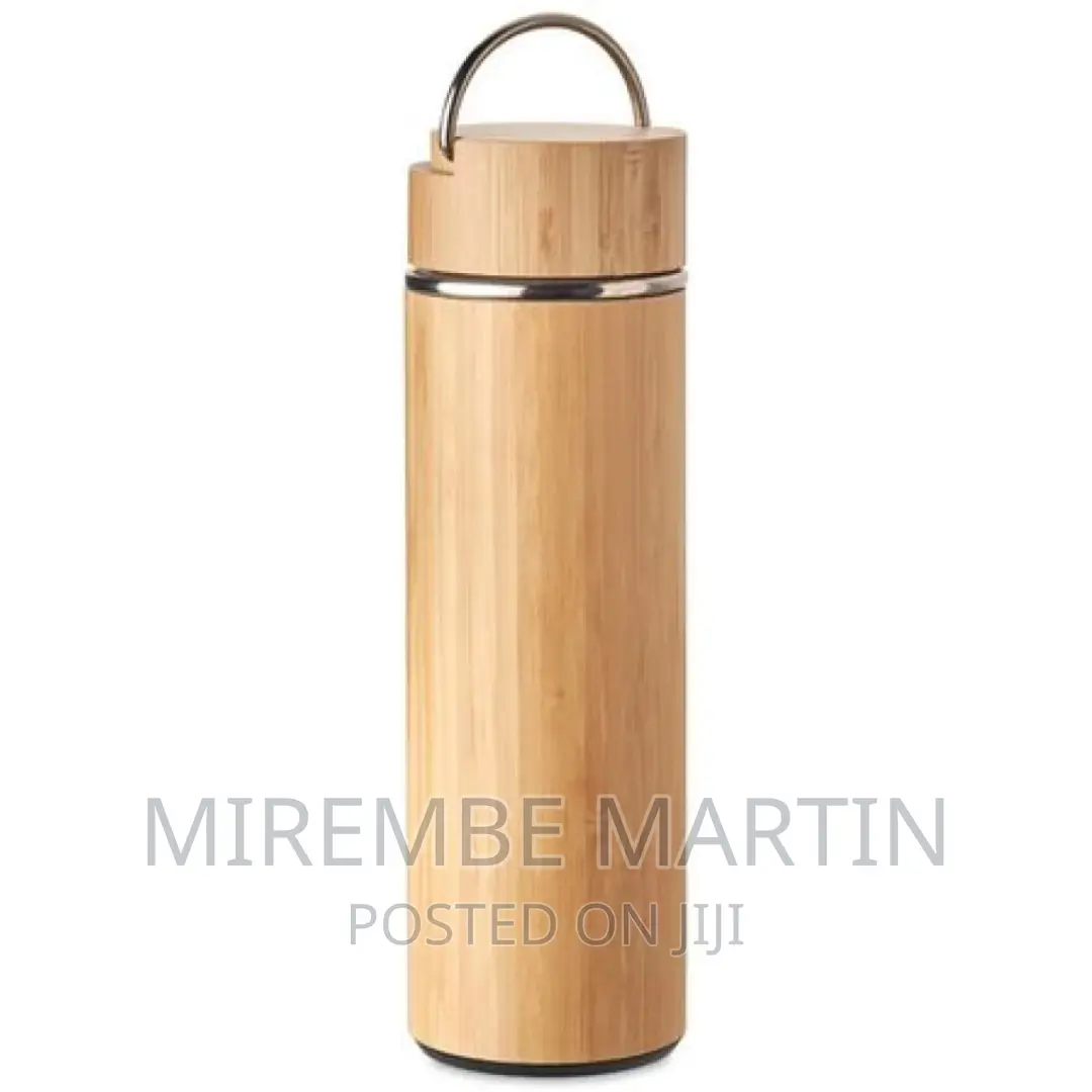Double Wall Stainless Steel Bamboo Insulating Vacuum Flask