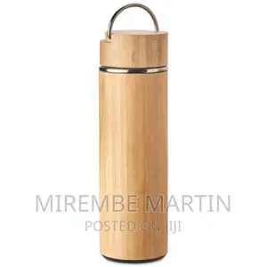 Double Wall Stainless Steel Bamboo Insulating Vacuum Flask