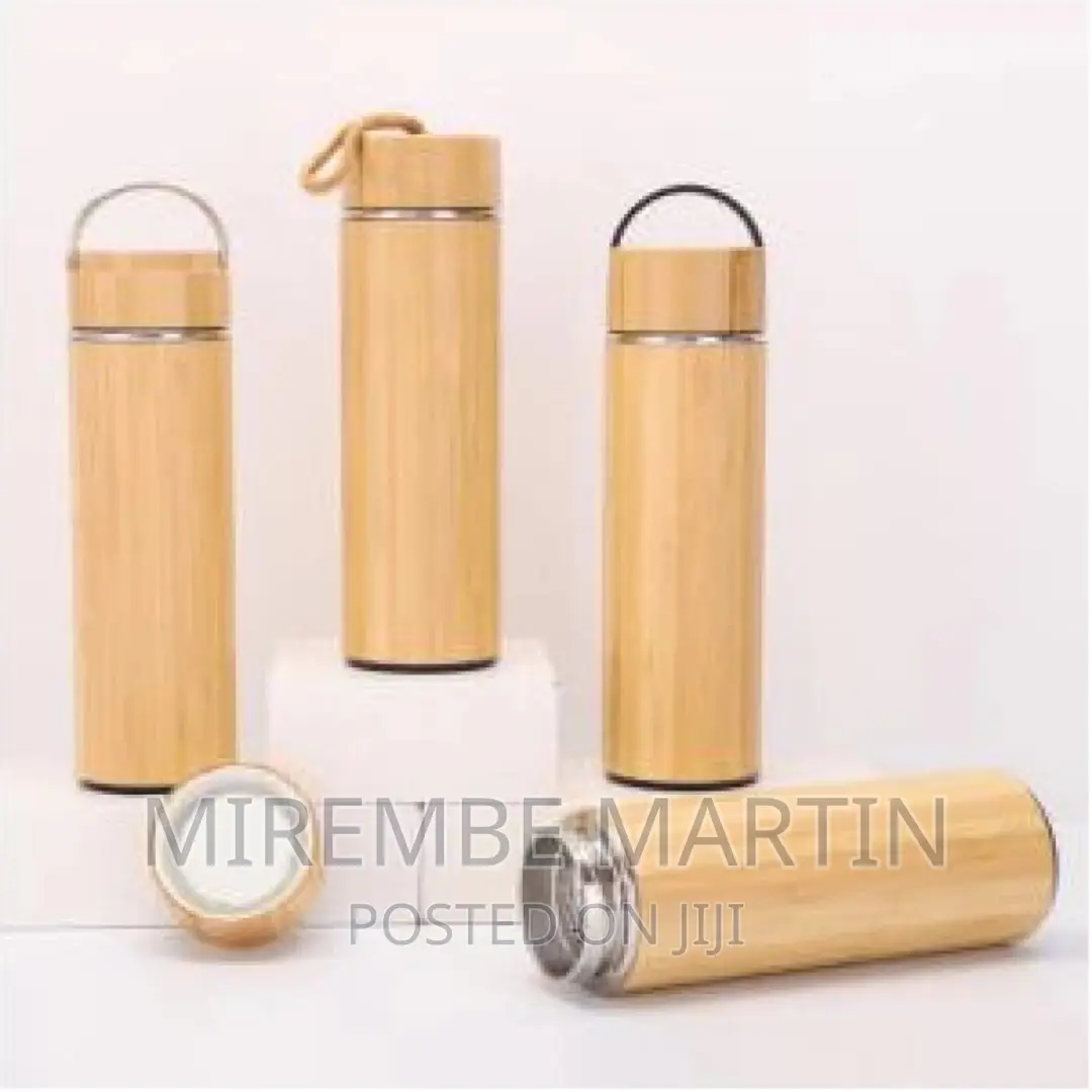 Double Wall Stainless Steel Bamboo Insulating Vacuum Flask