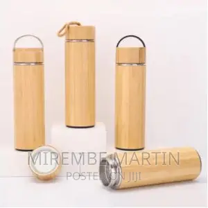 Double Wall Stainless Steel Bamboo Insulating Vacuum Flask
