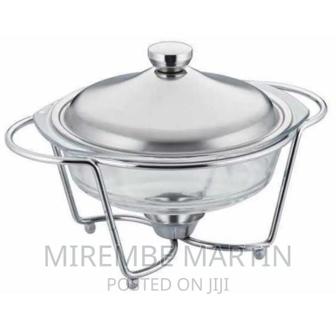 2litre Glass Soup Chafing Serving Dishes Warmer –
