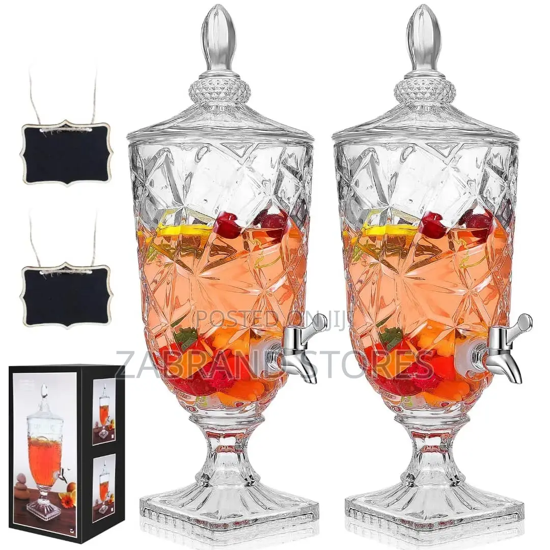 Glass Juice and Water Dispenser