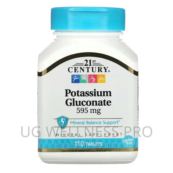 21st Century, Potassium Gluconate, 595 Mg, 110 Tablets