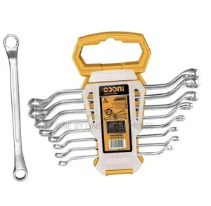 Ingco 8 Pieces Offset Ring Spanner Set 6-22mm
