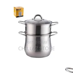 2 Layer Stainless Steel Saucepan and Steamer.