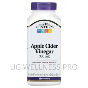 21st Century, Apple Cider Vinegar, 300 Mg, 250 Tablets