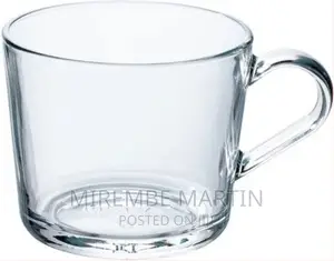6 PCS of Plain Coffee Tea Glass Cups Mugs