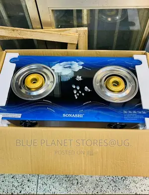 SONASHI Double Gas Stoves \\ Ceramic Glass \\ SGB-202GN.