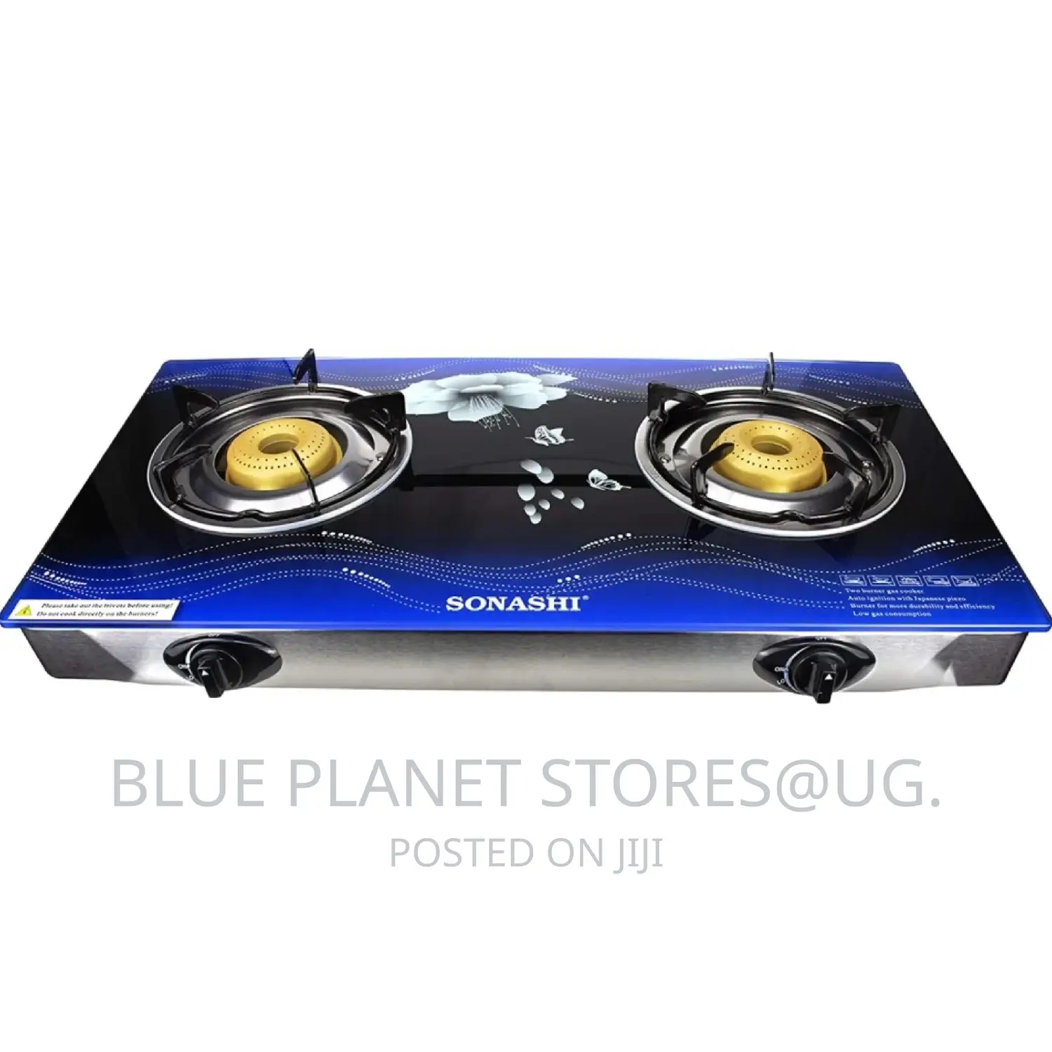 SONASHI Double Gas Stoves \\ Ceramic Glass \\ SGB-202GN.