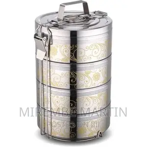 26CM Stainless Steel Air Tight 5 Layers Food Carrier Lunch