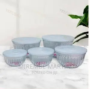 Pieces of Clear Plastic Salad Bowls