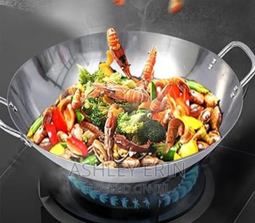 Stainless Steel Work Deep Frying Pan