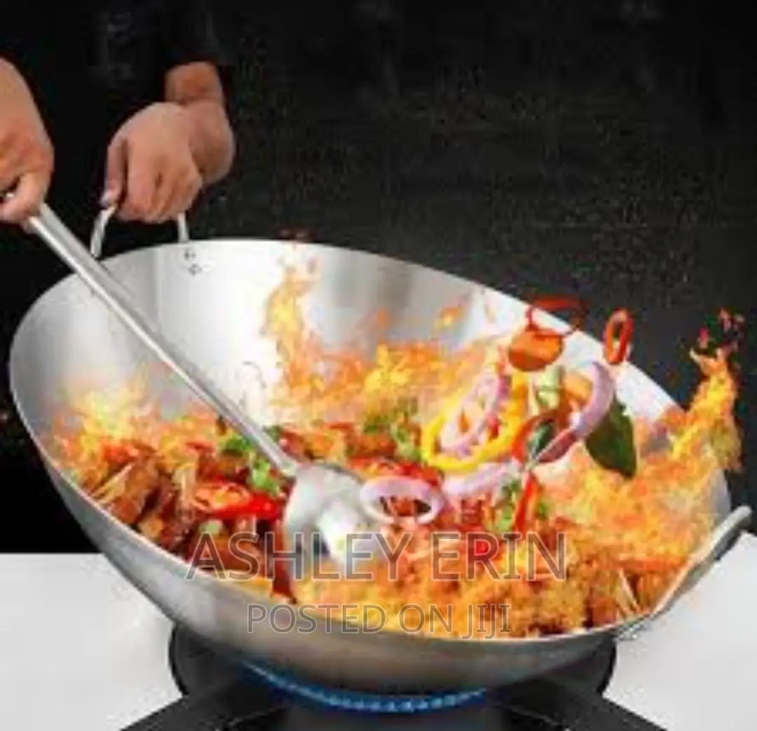 Stainless Steel Work Deep Frying Pan