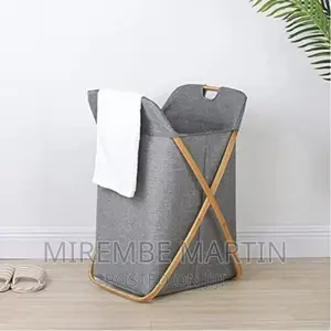 Laundry Hamper With Lid,Small Bamboo Laundry Basket With Lid