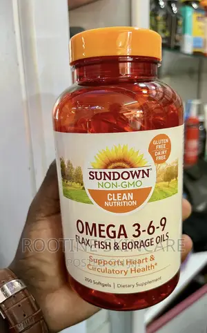 Sundown Clean Nutrition Omega 3 -6 -9 Fish Oil Supplements