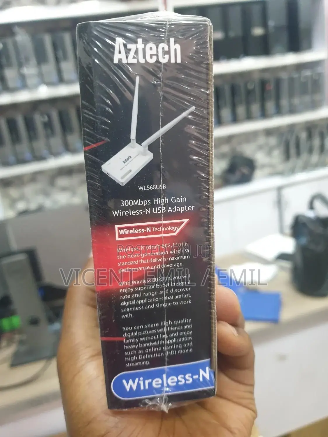 Aztech 300mbps High Gain Wireless-N USB ADAPTER