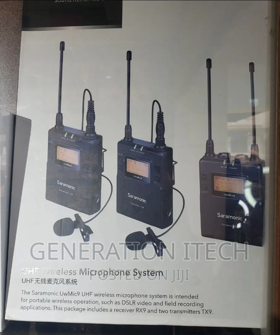 Seramonic UHF Wireless Microphone for Cameras- 2 Transmiters