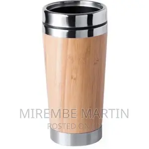 Stainless Steel Bamboo Travel Mug –