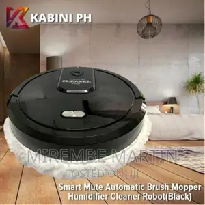 Smart Mute Automatic Brush Mopper Humidifier Cleanel Robot,