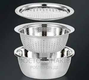 30cm Stainless Steel Rice, Vegetable Washing Colander