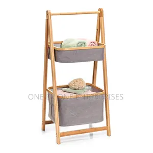2 Tier Bamboo Storage Unit