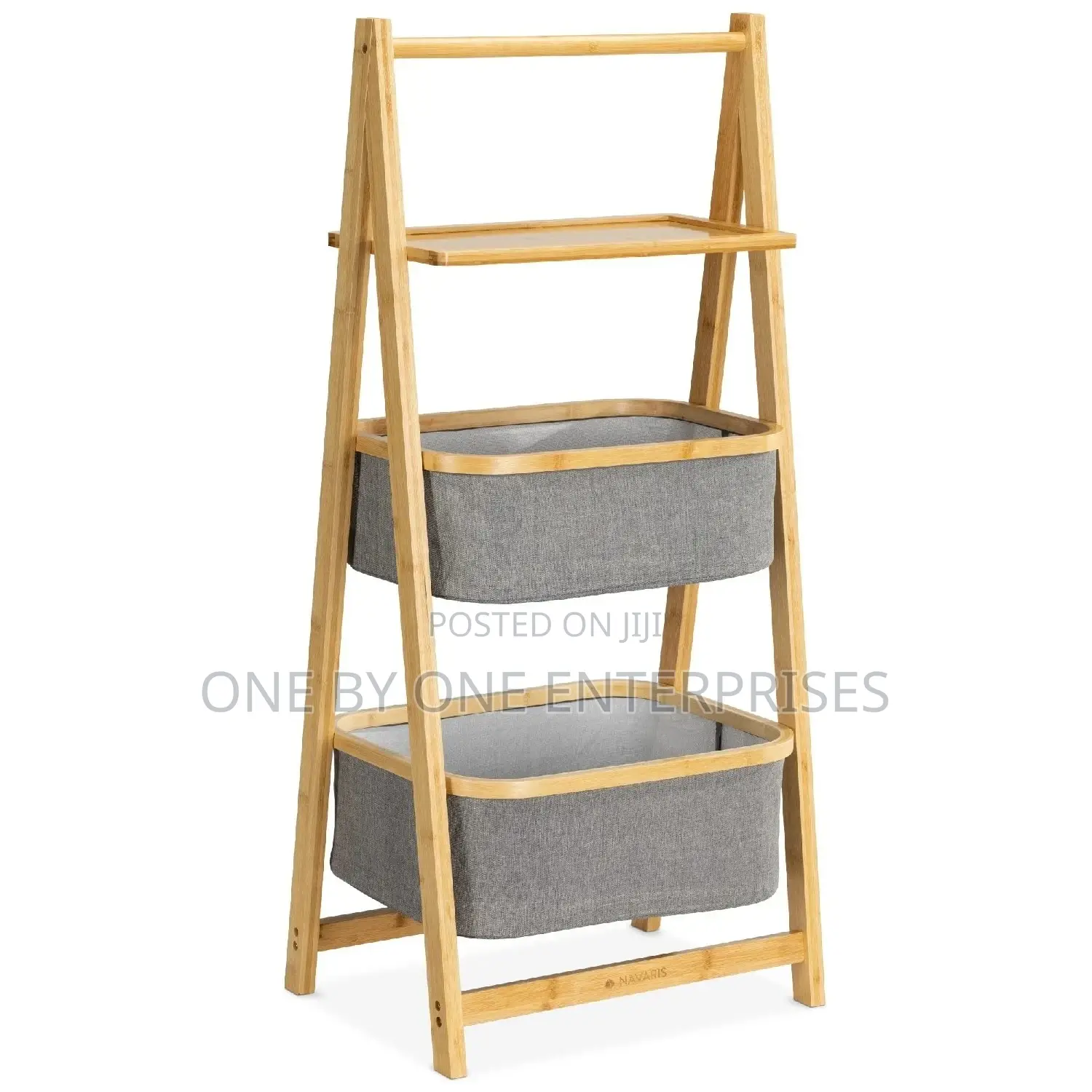 Bamboo Bathroom Shelf With Baskets 99 X 44 X 33 Cm Bamboo