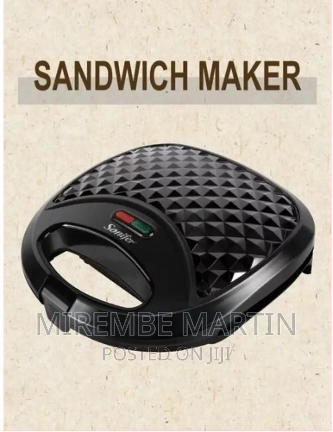 Sonifer Electric Sandwich Maker Grill Plate