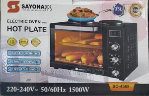 Sayona 35liters Cooker Oven With 2hotplates on Top