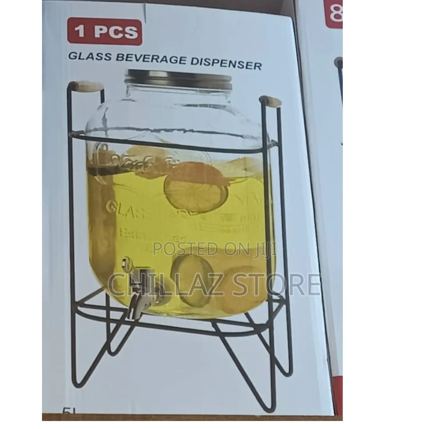 Glass Beverage Dispenser.